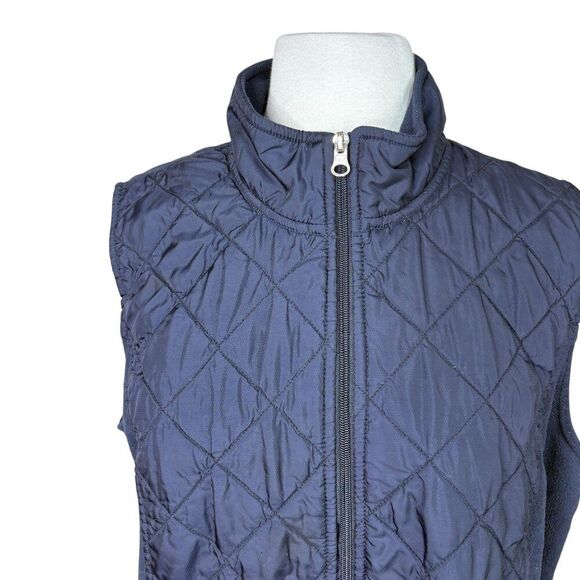 Made For Life Fleece Vest Navy Blue Size XL - Picture 3 of 5